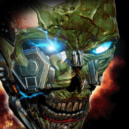 X-Morph Defense Green Skull Avatar