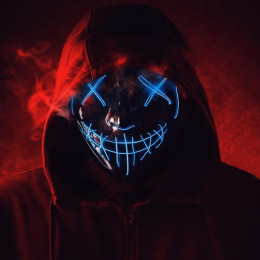 Brain Breaker Neon Maske Siber Hacker Gamer Avatar