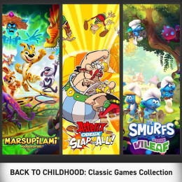 Back to Childhood: Classic Games Collection - Marsupilami - Hoobadventure, Asterix and Obelix: Slap'Them All!, The Smurfs - Mission Vileaf Bundle