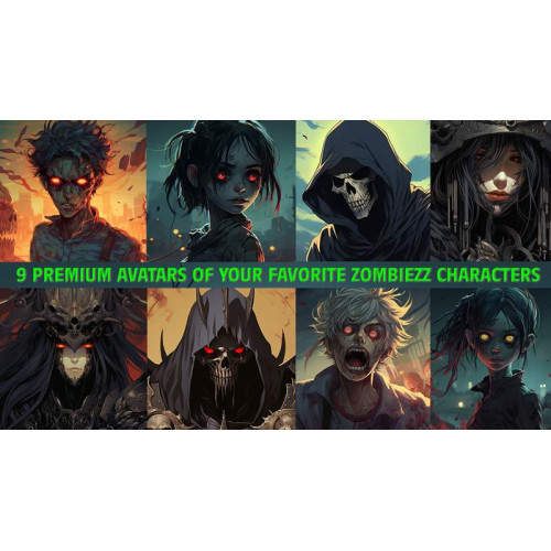 9 Premium Avatar Zombiezz Game Bundle